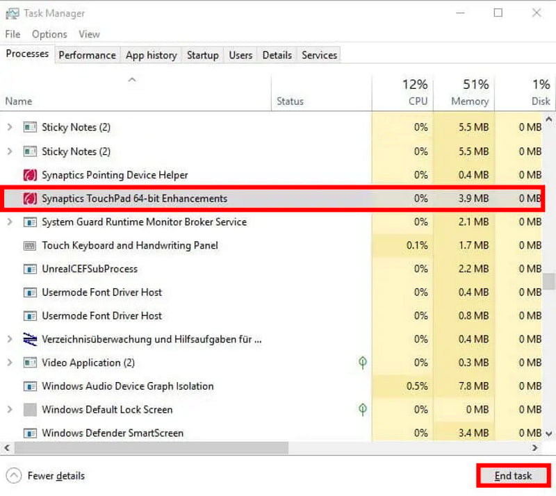 Диспетчер завдань ноутбука