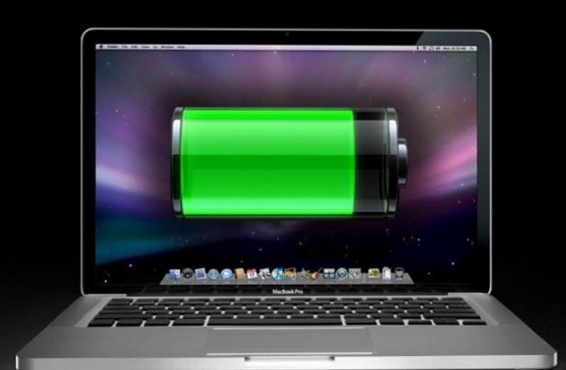 Картинка заряда батареи на экране ноутбука